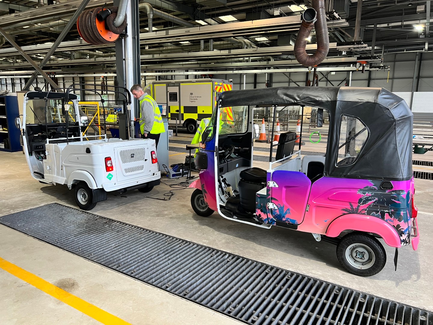Every vehicle we sell spends time in here first. — Tuk Tuk UK