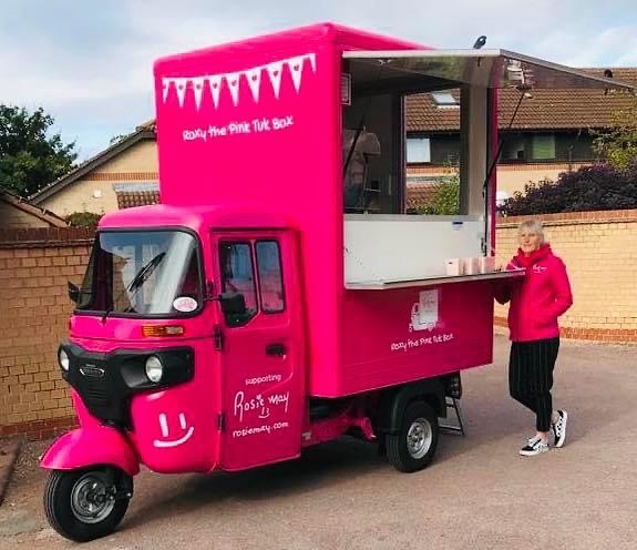 Delighted to see the @rosiemayfoundation coffee and Prosecco tuk tuk out generating funds for the charity 🥰 Built by @t — Tuk Tuk UK